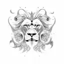 lion Aquarius Sagittarius Scorpio  tattoo design idea