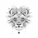 lion Aquarius Sagittarius Scorpio  tattoo design idea