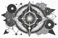 Astronomy inspired tattoo tattoo design idea