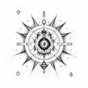 Create a minimalist spine tattoo design featuring the seven chakras aligned vertically. Each chakra should be represente tattoo design idea