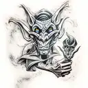 Goblin sorcerer tattoo design idea