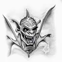 Goblin sorcerer tattoo design idea