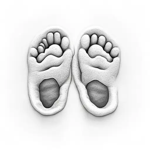 baby footprints , Asher john, Deuteronomy 33:24 tattoo design idea