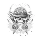 rock n' roll tattoo design idea