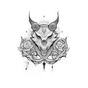 rock n' roll tattoo design idea