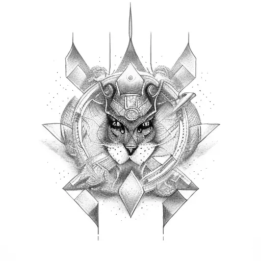 warrior bean tattoo design idea