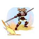 warrior bean tattoo design idea