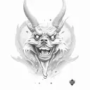 devil dogs tattoo design idea