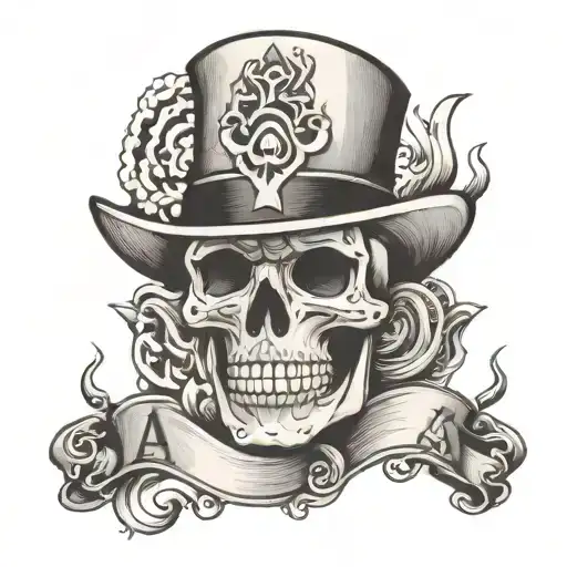 smoking aces tattoo design idea