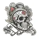 smoking aces tattoo design idea