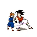 gohan y abuelo de goku tattoo design idea