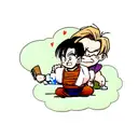 gohan y abuelo de goku tattoo design idea