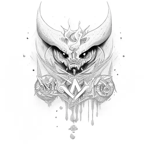 bonfire heart tattoo design idea