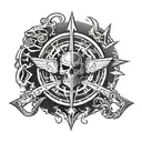 Call of Duty Emblem including family tattoo design idea