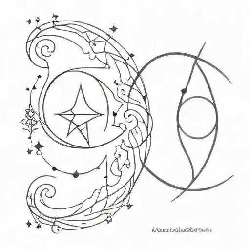 astral design tattoo design idea