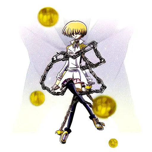 kurapika chains around leg  tattoo design idea