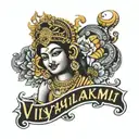 vijaya lakshmi name together tattoo design idea
