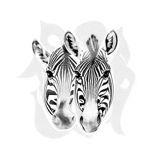 zebra tattoo design idea