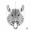 zebra tattoo design idea