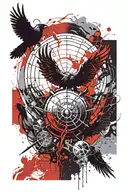 Hand of Adam and God, Fall of Icarus, Lucifer's tear, Ravens, Viking compass, Spartan helmet, Cross tattoo design idea