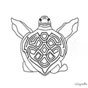 A minimalist tattoo of a turtle with a camera lens as its shell, representing your passion for nature and photography. tattoo design idea