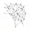 Cracked Glass thin Web tattoo design idea