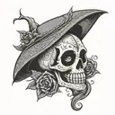 sally from the nightmare before christmas day of the dead skull tattoo design idea