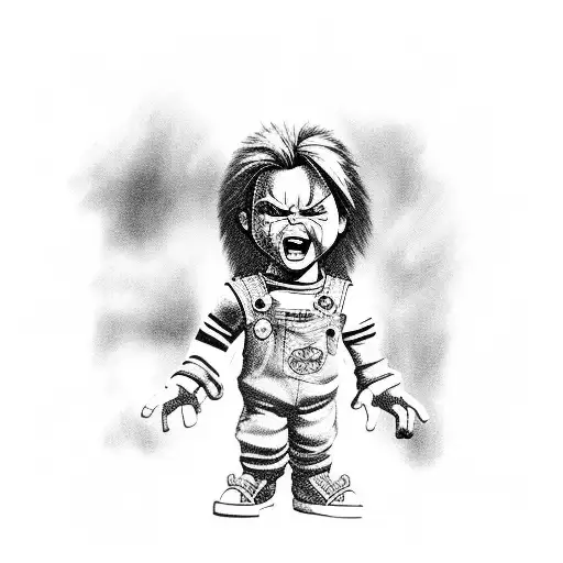 Chucky from Child's Play tattoo design idea