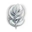 calathea  tattoo design idea
