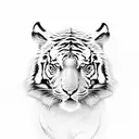 Combine a developer's code with tiger stripes in a tattoo tattoo design idea