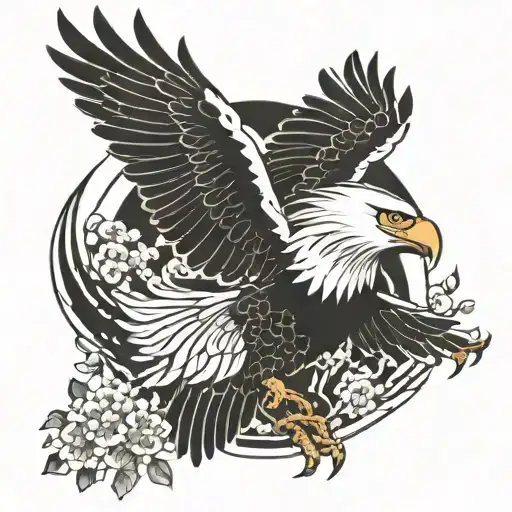 Eagle tattoo design idea