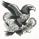 Eagle tattoo design idea