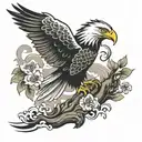 Eagle tattoo design idea