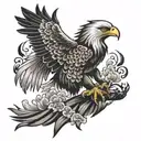 Eagle tattoo design idea