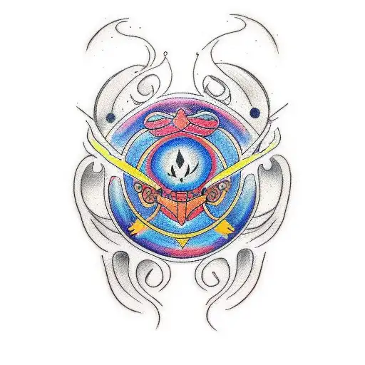 Design a tattoo that combines elements of esotericism with the beauty of a firefly tattoo design idea