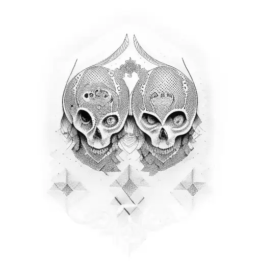 Pareja de marcianos  tattoo design idea