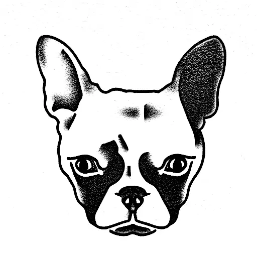 french bulldog tattoo design idea