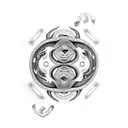 Taurus + snake + ying yang  tattoo design idea