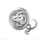 Taurus + snake + ying yang  tattoo design idea