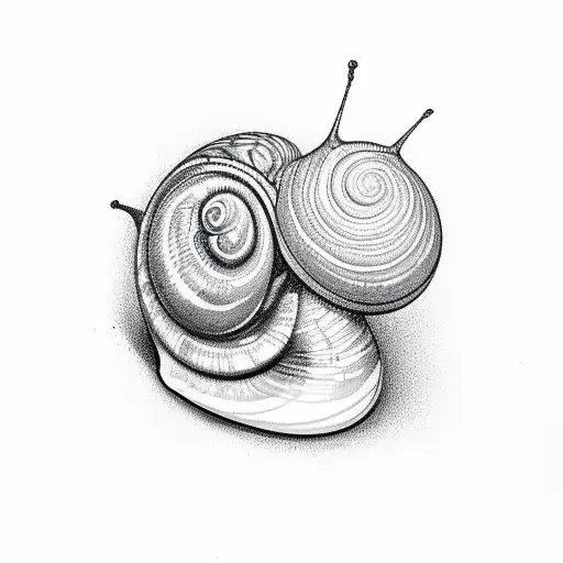 snail tattoo design idea