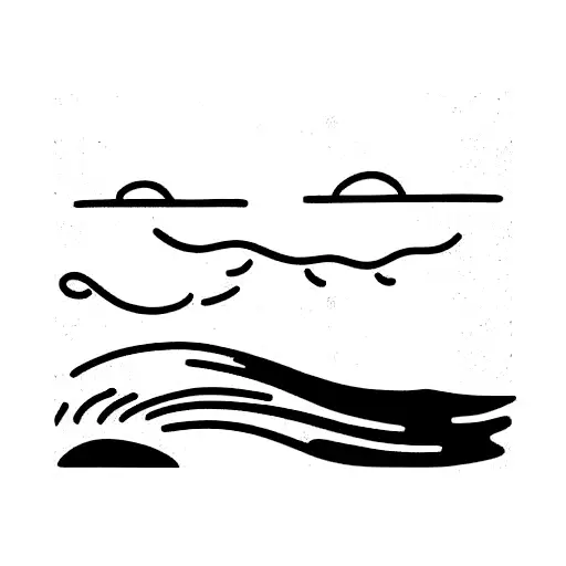 surf tattoo design idea