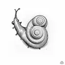 snail tattoo design idea
