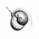 snail tattoo design idea