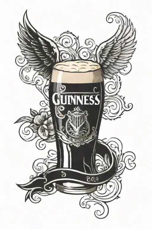 Guinness tattoo design idea