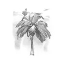 "Jeremiah 29:11" with Palm Trees tattoo design idea