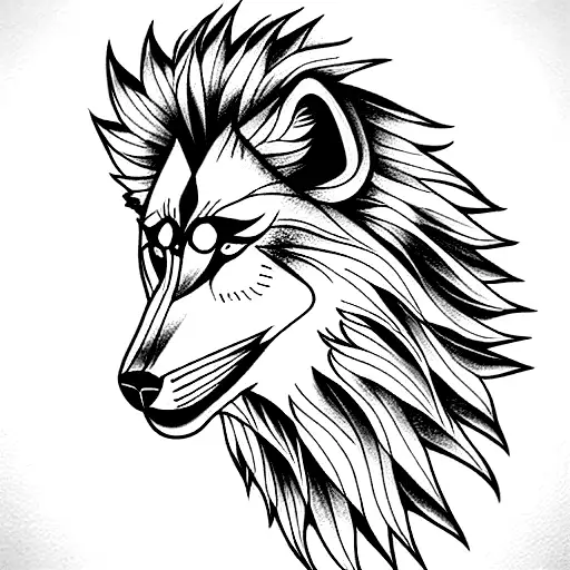 Wolf, world time, watches,mahori, Lion, body arma, máfia, gods tattoo design idea