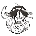 luffy tattoo design idea