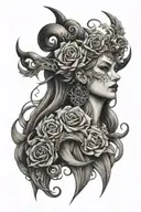 hel tattoo design idea