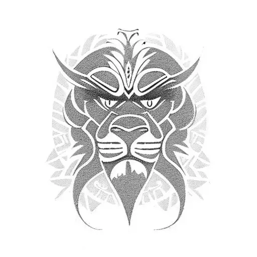 polynesian style simba and mufasa tattoo that says "remember who you are" in the designs tattoo design idea