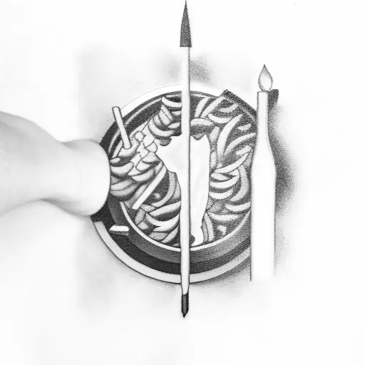 A kebab  tattoo design idea